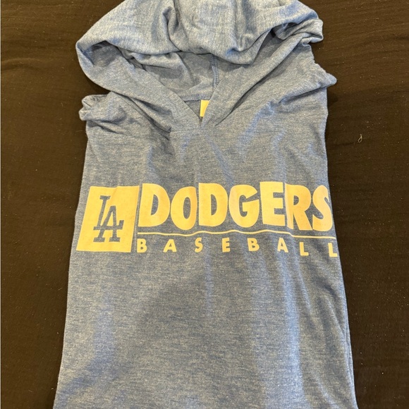 Lightweight Blue Dodgers Baseball shirt with hood💙 unisex, but listed under mens - Picture 10 of 11